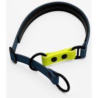 THE DOG IDEA Zugstopp Halsband Navy neon gelb XS