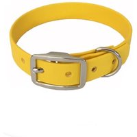 bio-leine 21-30cm HU Biothane Halsband gelb 40 cm, 50 cm