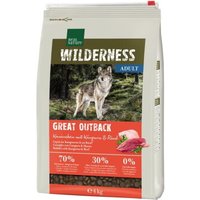 REAL NATURE WILDERNESS Croquettes pour chien, Adulte, Great Outback Lapin, Kangourou et Bœuf 4 kg