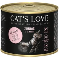 CAT'S LOVE Nourriture humide chat junior Poulet 24x200 g