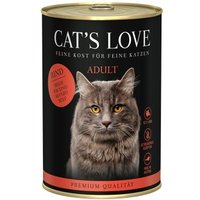 CAT'S LOVE nat kattenvoer Adult Rund puur 12x400 g