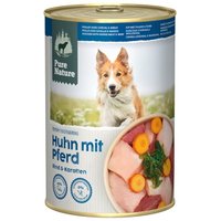 Pure Nature nourriture humide chien adulte 6 x 400 g Poulet, bœuf, cheval
