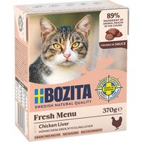 BOZITA nourriture humide pour chat, adulte, morceaux en sauce Foie de poulet 6x370 g
