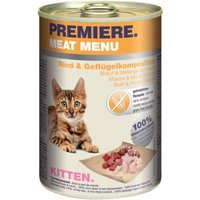 PREMIERE Meat Menu Kitten Boeuf & Mélange de volaille 6x400 g