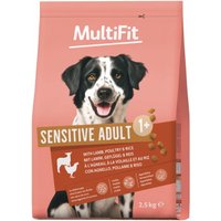 MultiFit nourriture sèche pour chien Sensitive Adult avec agneau, volaille & riz 2,5 kg