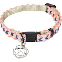 more LIFESTYLEPETS Katzenhalsband Royal Baumwolle blau/pink