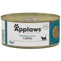 Applaws nourriture humide pour chat adulte en bouillon Poisson de mer 24x156 g