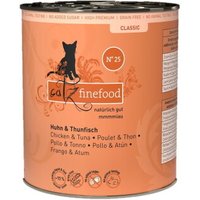 Catz finefood nourriture humide chat Classic adulte N° 25 poulet et thon 24x800 g