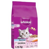 Whiskas Croquettes au saumon pour chat adulte stérilisé 1,75kg