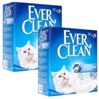 Ever Clean Litière agglomérante Extra Strong pour chat, sans parfum 2x10 l