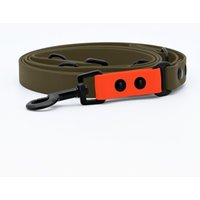 the-dog-idea-biothane-hundeleine-khaki-neon-orange