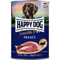 HAPPY DOG Sensible Pure Nourriture humide Chien Adulte 12x400 g Canard