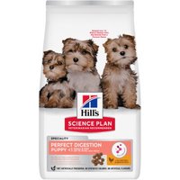 Hill's Croquettes pour chien Science Plan, Perfect Digestion, Small & Mini Puppy, au poulet et au riz brun 1,5 kg