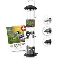 wildtier liebe Futtersäule für Samen, Körner & Kerne 52cm, Grün