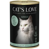 CAT'S LOVE nat kattenvoer Adult Kalkoen Pure 12x400 g
