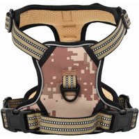 VidaXL Hundegeschirr braun/ beige M