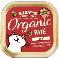 LILY'S KITCHEN nourriture humide chat adulte pâté bio Bœuf 76x85 g