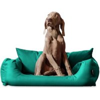Tierlando NEMO Hundebett Hundesofa S M L Hundekorb Katzenbett 65 80 100cm türkis 1 m, 25 cm, 80 cm