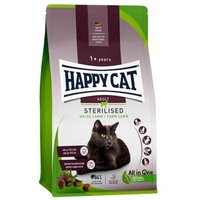 HAPPY CAT Sterilised Croquettes Chat Adulte, Agneau de Prairie 10 kg