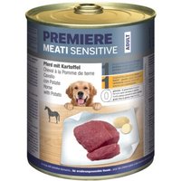 PREMIERE Meati Sensitive nourriture humide pour chien, Adult Cheval et pommes de terre 24x800 g