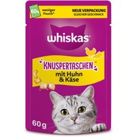 Whiskas Snacks, Knuspertaschen Huhn und Käse 6x60 g