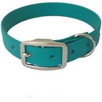 bio-leine 21-30cm HU Biothane Halsband türkis 34 cm, 45 cm