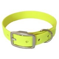 bio-leine 21-30cm HU Biothane Halsband neon gelb 40 cm, 50 cm