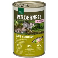 REAL NATURE WILDERNESS nourriture humide chat, chaton, True Country, poulet et saumon 24x400 g