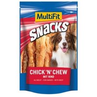MultiFit Snacks Chick 'n' Chew Nr. 4 mit Rind 2x100 g