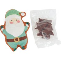 FIT+FUN Fit + Fun coffret cadeau Santa + snack au bœuf pour chien 100 g