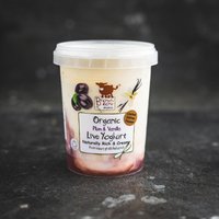 Brown Cow Organics plum & vanilla yoghurt