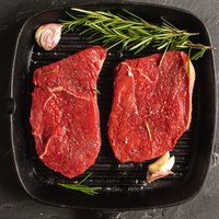 Organic beef rump steak (380g, pack of 2)