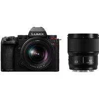 Panasonic Lumix S5II + S 20-60MM F3.5-5.6 + 50mm F1.8 MILC 24,2 MP CMOS 12000 x 8000 pixels Noir - Neuf