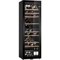 Cave à vin Bosch KWK36ABGA - Série 6 - 370 L - 199 bouteilles - 10 étagères - 38 dB - SN-ST - Noir