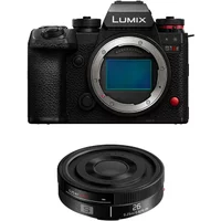PANASONIC LUMIX S1 IIE + Objectif S 26mm f/8 Pancake Garanti 3 ans