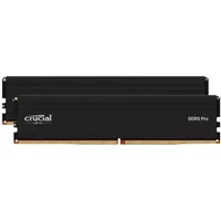Mémoire RAM Crucial Pro CP2K64G56C46U5 128GB 2x64GB DDR5 5600MHz CL46 AMD EXPO Intel XMP Dissipateur Noir