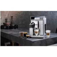 machine à expresso automatique avec broyeur connecté pour Café en grains et moulu 1450W gris noir