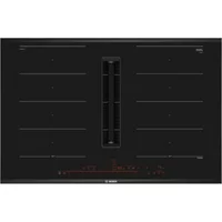 Plaque à Induction Bosch PXX875D67E 7400W Noir, Intégré 80cm, 4 Zones