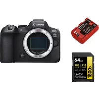 Canon EOS R6 II Boîtier+Kingma 2400mAh Battery (Canon LP-E6NH)+Carte mémoire Lexar Professional 64Go SDXC 1800x UHS-II