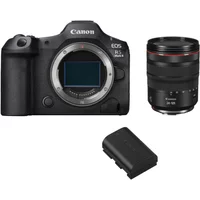 Canon EOS R5 Mark II 45 mpix + Objectif Canon RF 24-105mm f4L IS USM + Canon LP-e6p (7.2V, 1800mAh)