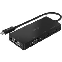 Belkin Adaptateur USB-C avec 1x HDMI 4K, 1x DisplayPort, 1x DVI, 1x VGA
