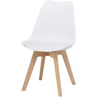 Sconto 33% Rabatt auf Schalenstuhl Charly in Weiß Esszimmerstuhl Angebot