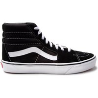 Vans Herren Turnschuhe SK8 Hi Top Canvas Leder Lace Up schwarz weiß
