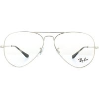Ray-Ban Brillengestell 6489 Aviator 2501 Silber 55mm