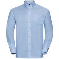 Russell Collection - "Oxford" Formelles Hemd Pflegeleicht für Herren Langärmlig (Dunkelblau)