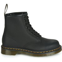 Dr. Martens Laars 1460 Schwarz fettige Stiefel Schwarz