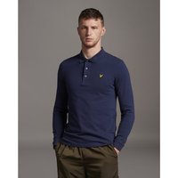 Lyle & Scott Langärmeliges Poloshirt in Navy