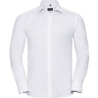 Russell Collection - Formelles Hemd für Herren Langärmlig (Weiß)