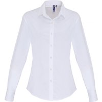 Premier - Bluse für Damen Langärmlig (Weiß)