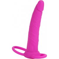 CalExotics Gode ceinture Love Rider Dual Penetrator Rose